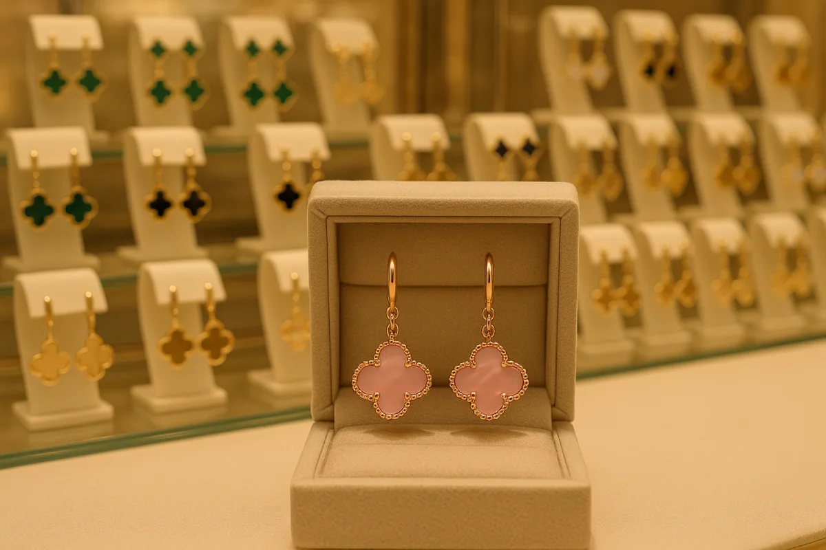 گوشواره ونکلیف طلا زنانه