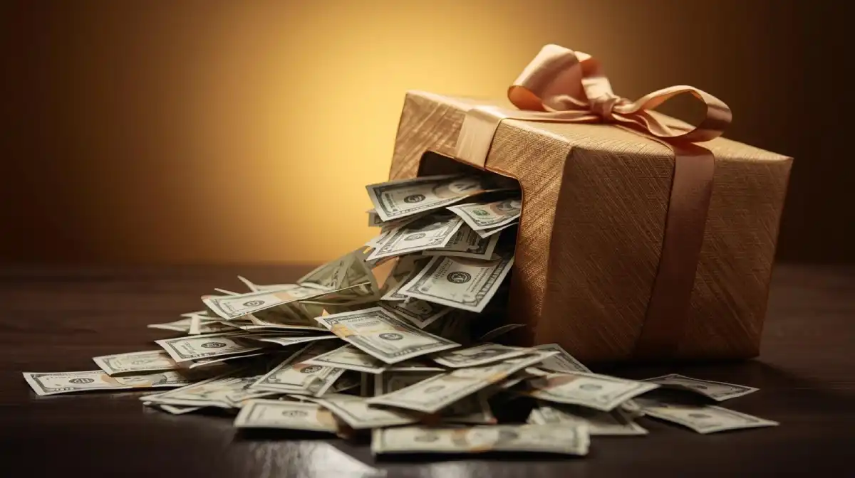 تزیین جعبه کادو با پول