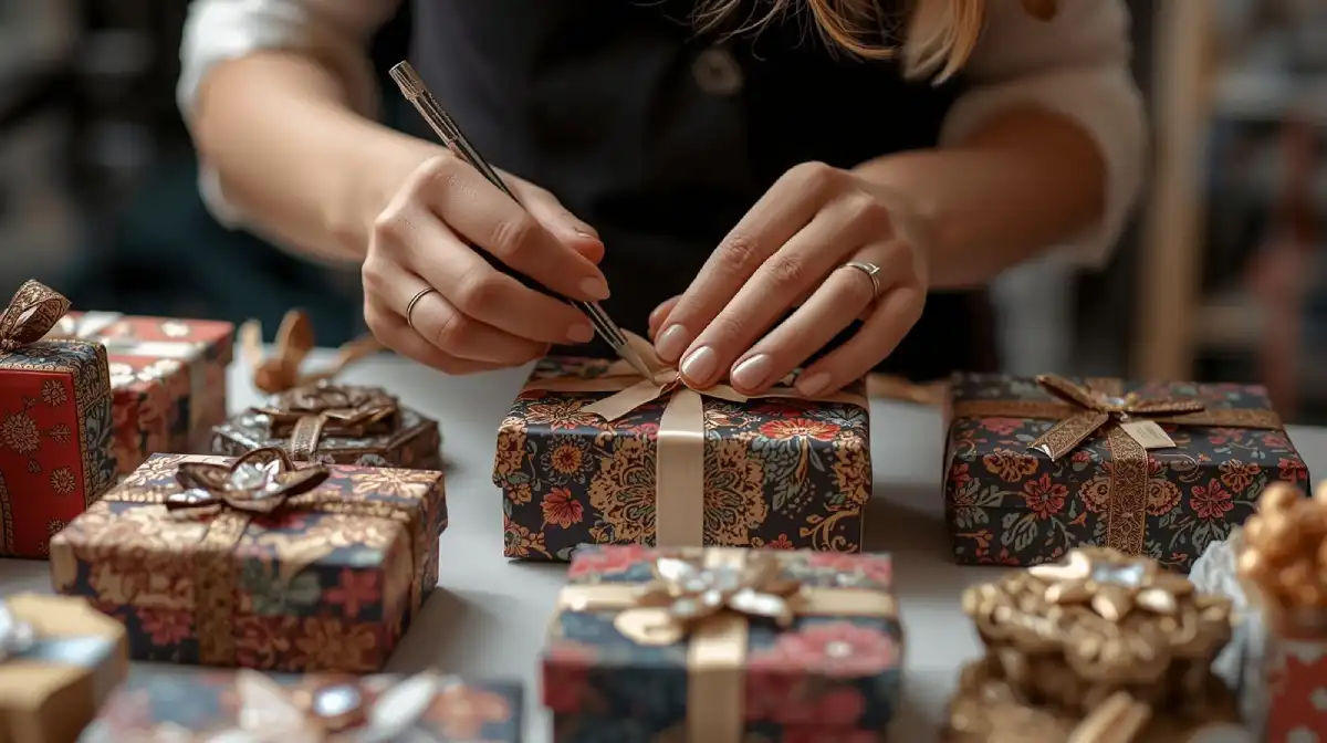 تزیین جعبه کادو